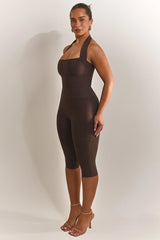 The Natalia Capris in Brown