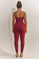 The Sculpt Long Unitard in Wine